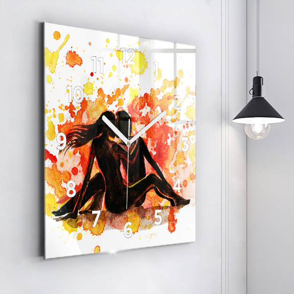 Orologio quadrato Amore e una coppia innamorata