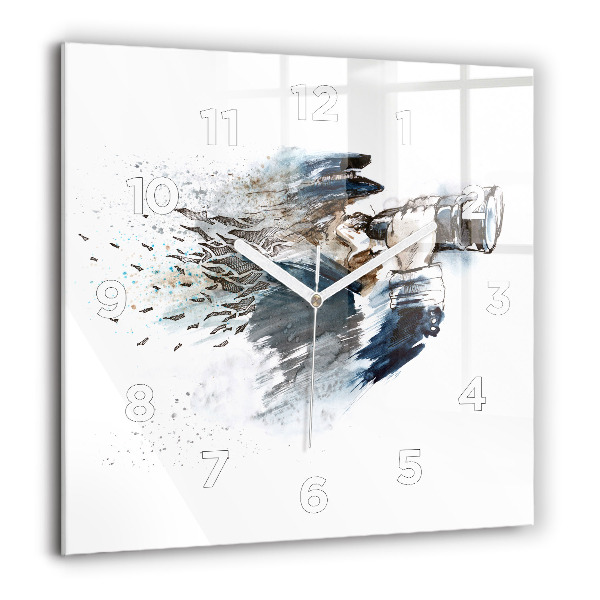 Orologio quadrato Capitano con binocolo