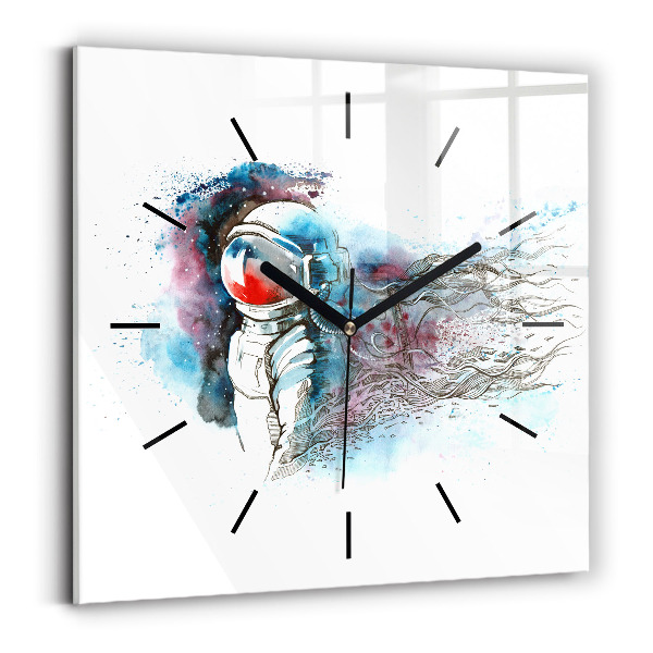 Orologio quadrato Astrazione astronauta