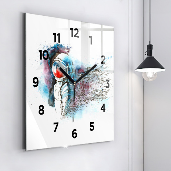 Orologio quadrato Astrazione astronauta