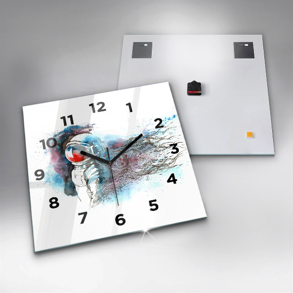 Orologio quadrato Astrazione astronauta