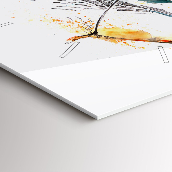 Orologio quadrato Un guerriero a caccia