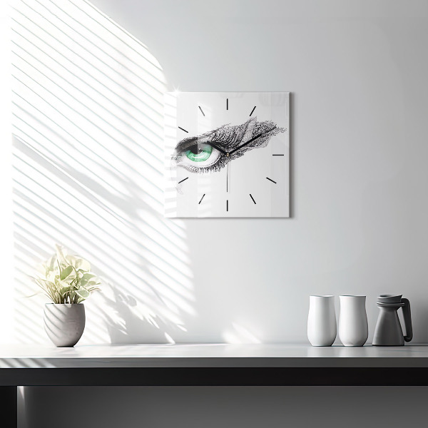 Orologio quadrato Astrazione dell'occhio umano