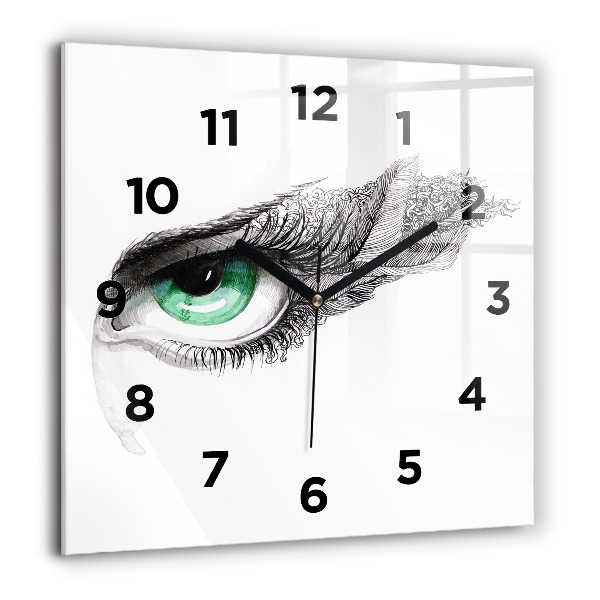 Orologio quadrato Astrazione dell'occhio umano