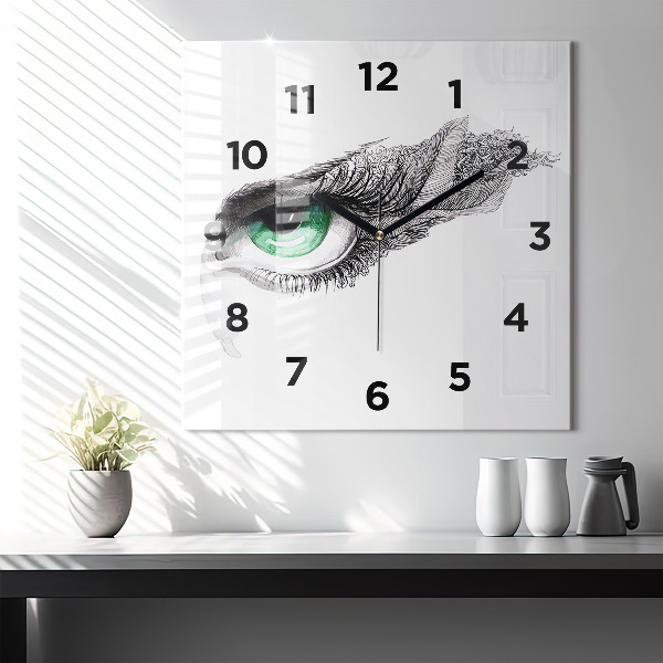 Orologio quadrato Astrazione dell'occhio umano