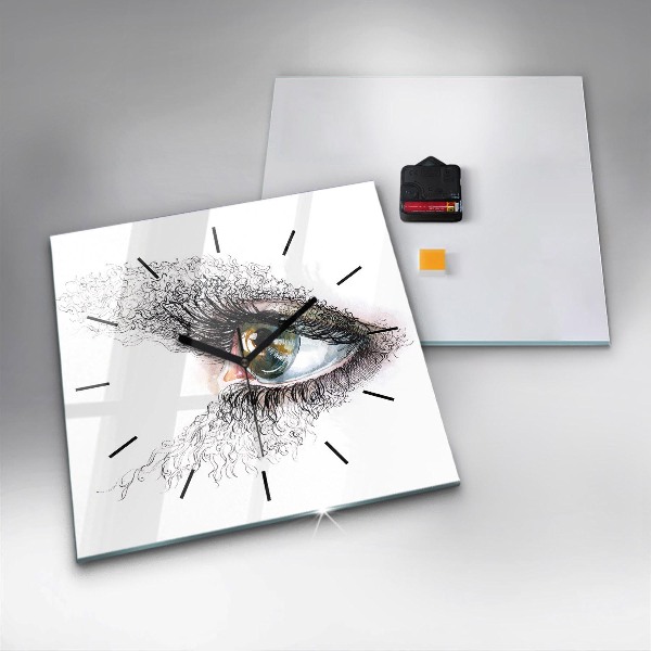Orologio quadrato Disegno di un occhio umano
