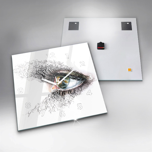 Orologio quadrato Disegno di un occhio umano