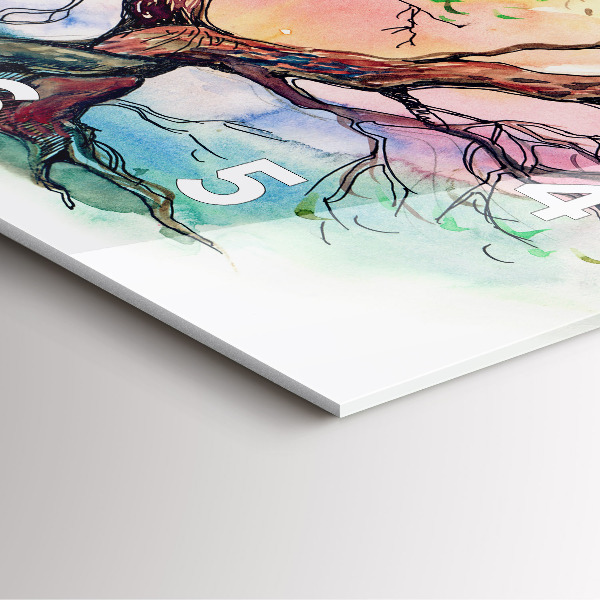 Orologio quadrato L'albero è il cuore della natura