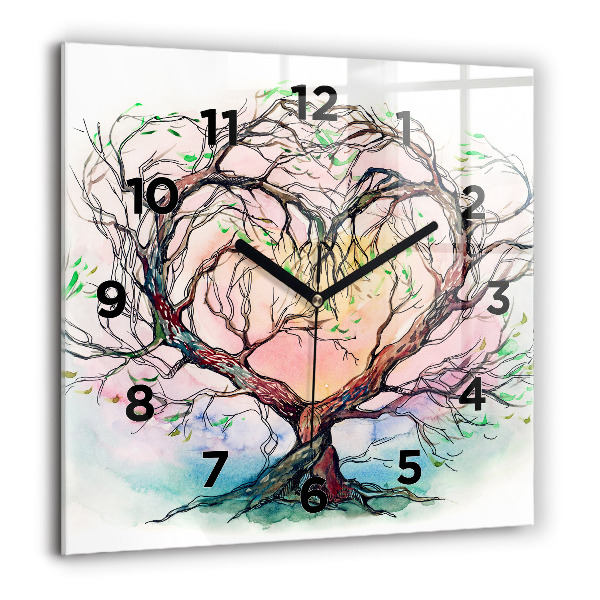 Orologio quadrato L'albero è il cuore della natura
