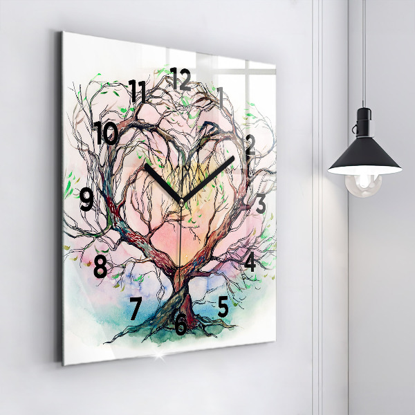 Orologio quadrato L'albero è il cuore della natura
