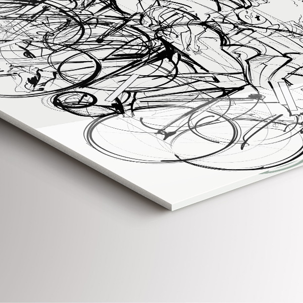 Orologio quadrato Disegno gara ciclistica