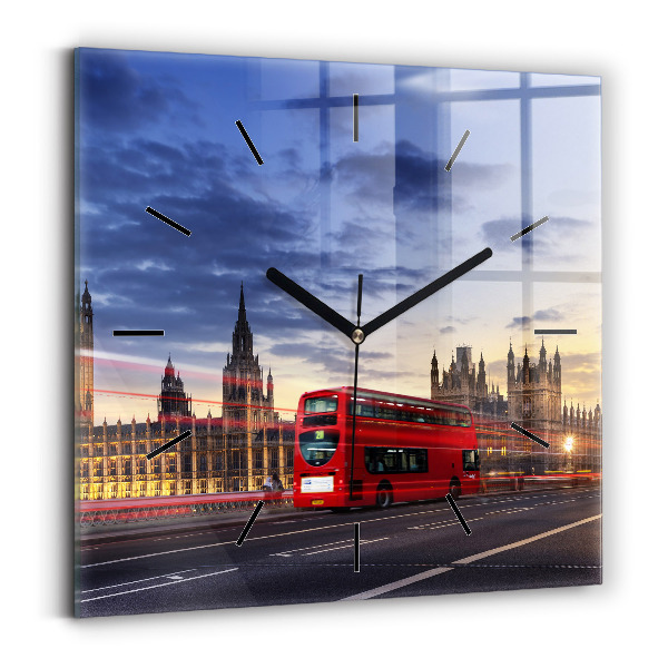Orologio quadrato Autobus rosso di Londra