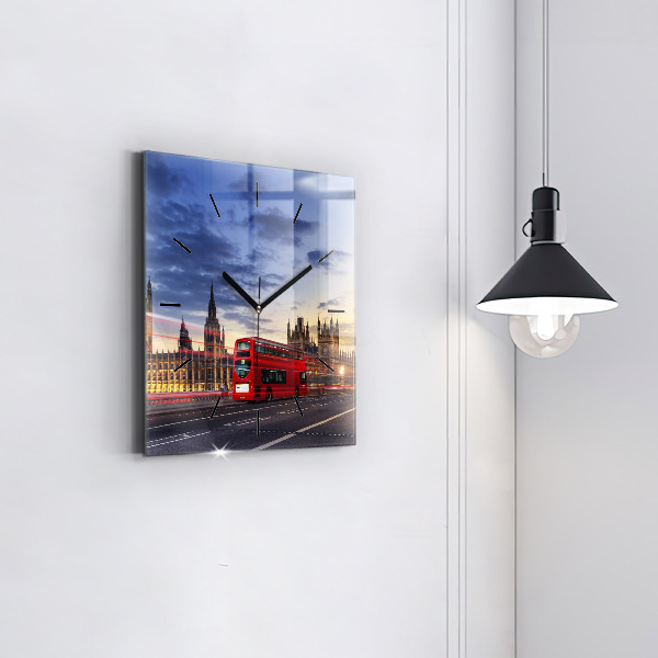 Orologio quadrato Autobus rosso di Londra