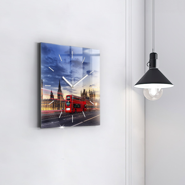 Orologio quadrato Autobus rosso di Londra