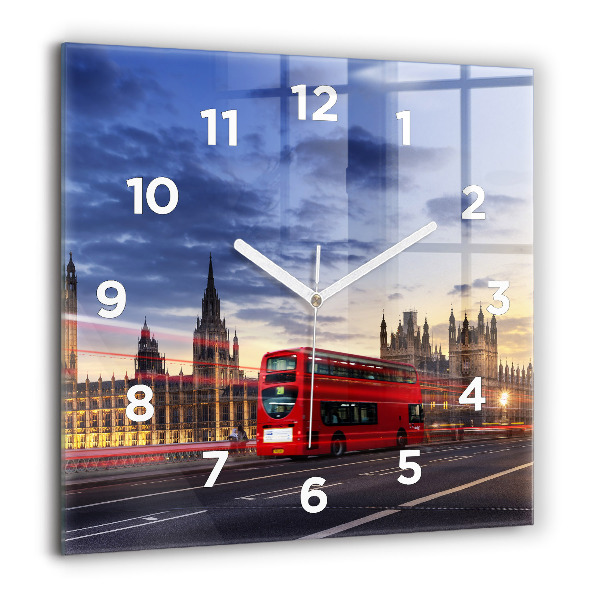 Orologio quadrato Autobus rosso di Londra