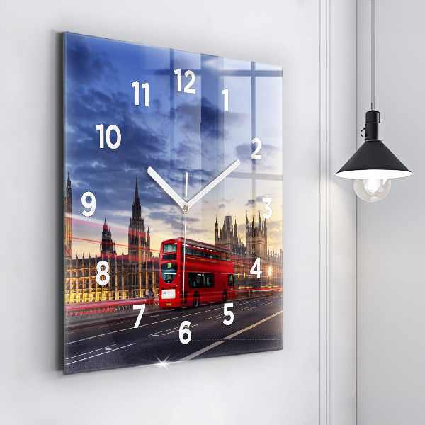 Orologio quadrato Autobus rosso di Londra