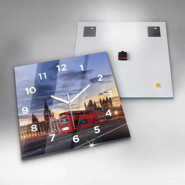 Orologio quadrato Autobus rosso di Londra