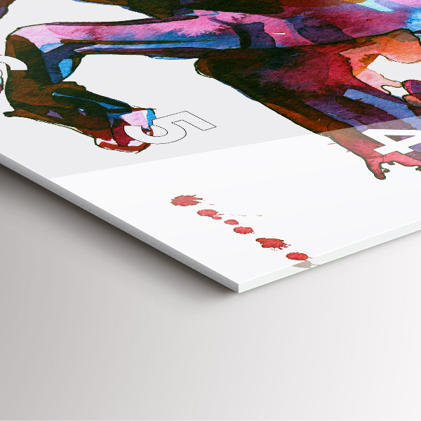 Orologio quadrato Un cavallo in fuga