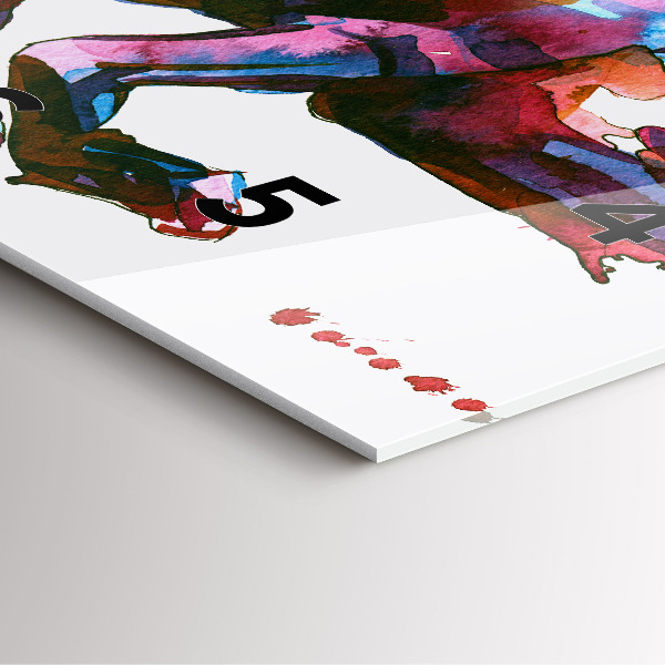 Orologio quadrato Un cavallo in fuga