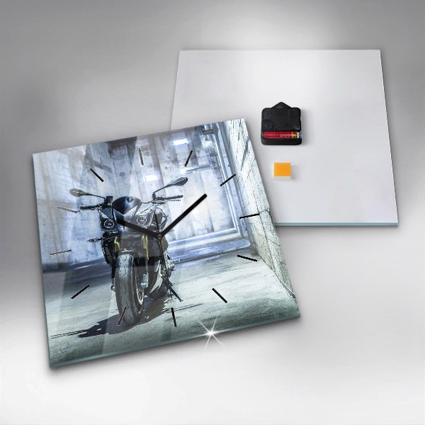 Orologio quadrato Motocicletta nel vicolo