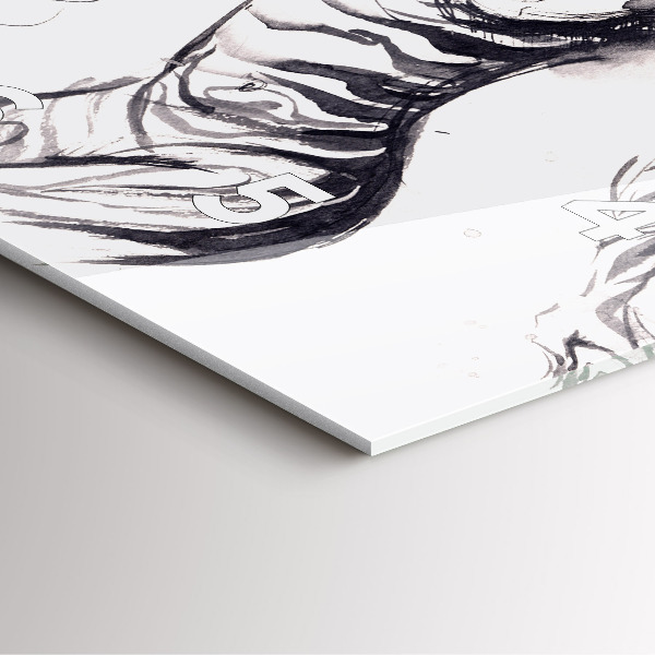 Orologio quadrato Donna e zebre