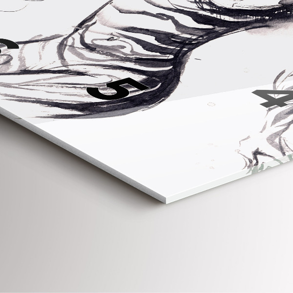 Orologio quadrato Donna e zebre