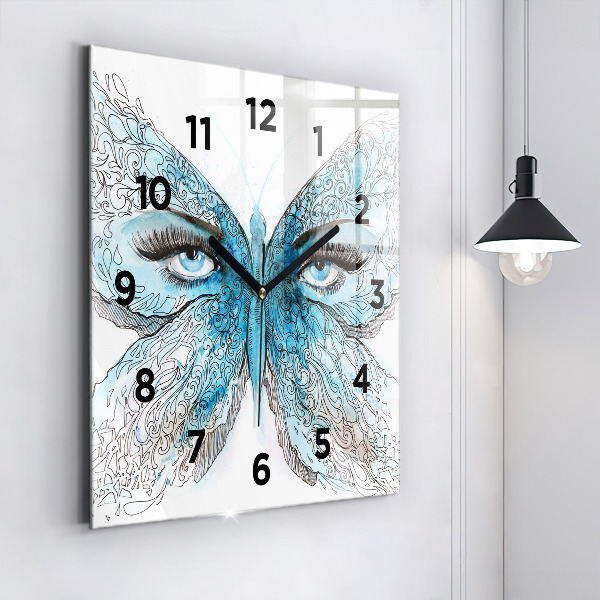 Orologio quadrato Faccia di farfalla