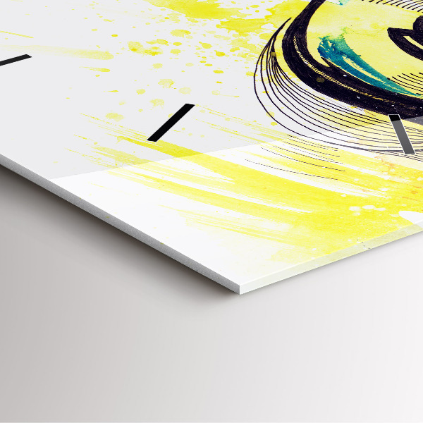 Orologio quadrato Occhi con occhiali