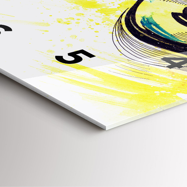 Orologio quadrato Occhi con occhiali