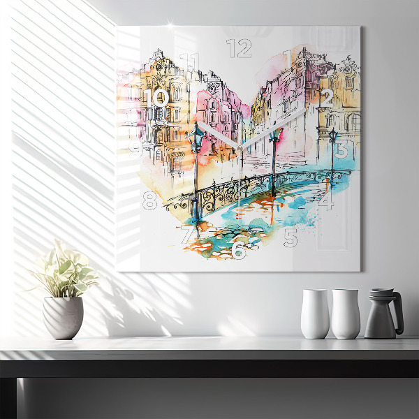 Orologio quadrato Architettura dipinta