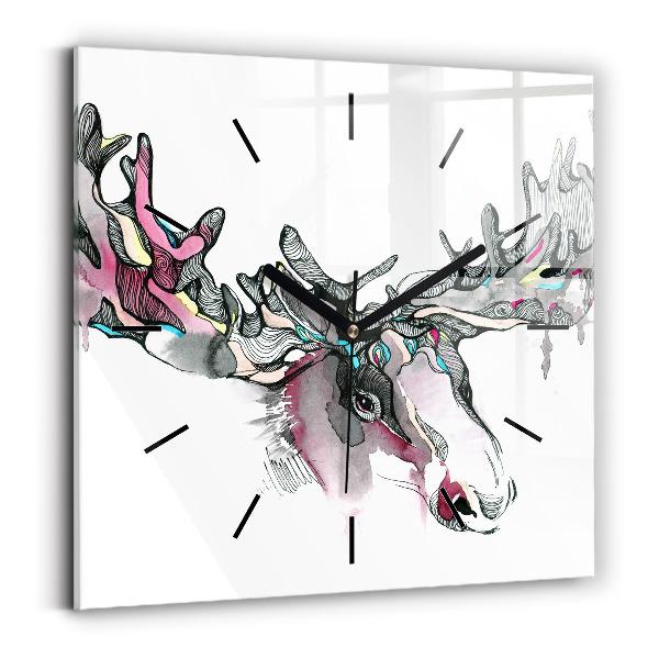 Orologio quadrato Estratto di alce