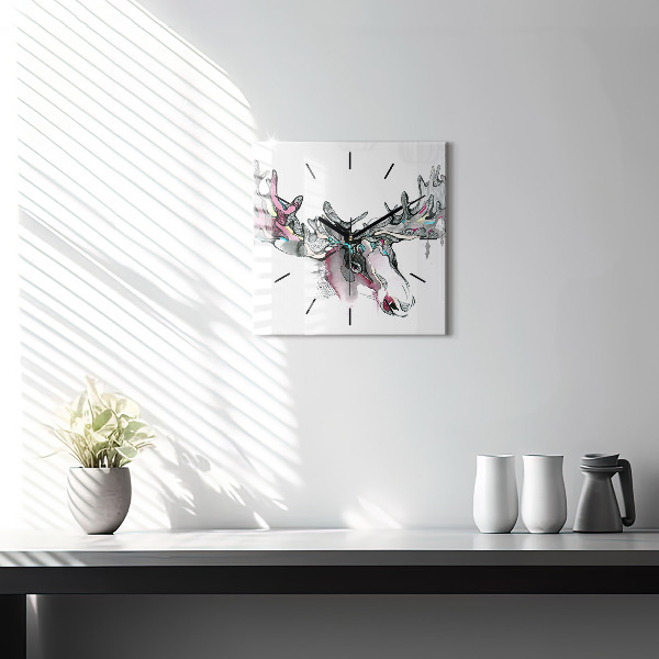 Orologio quadrato Estratto di alce