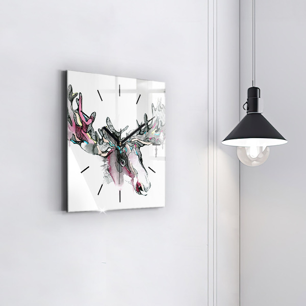 Orologio quadrato Estratto di alce