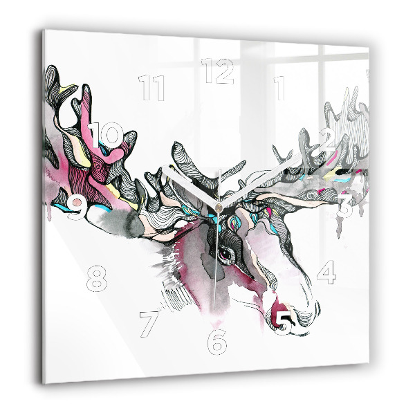 Orologio quadrato Estratto di alce