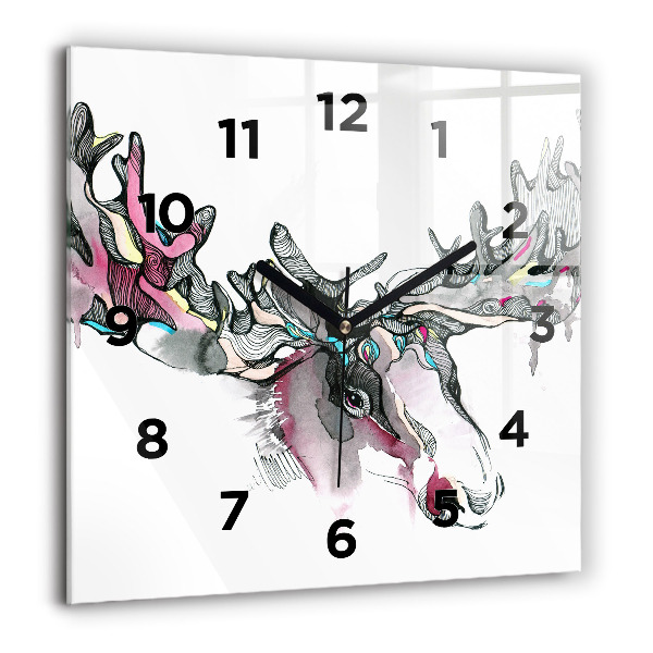Orologio quadrato Estratto di alce