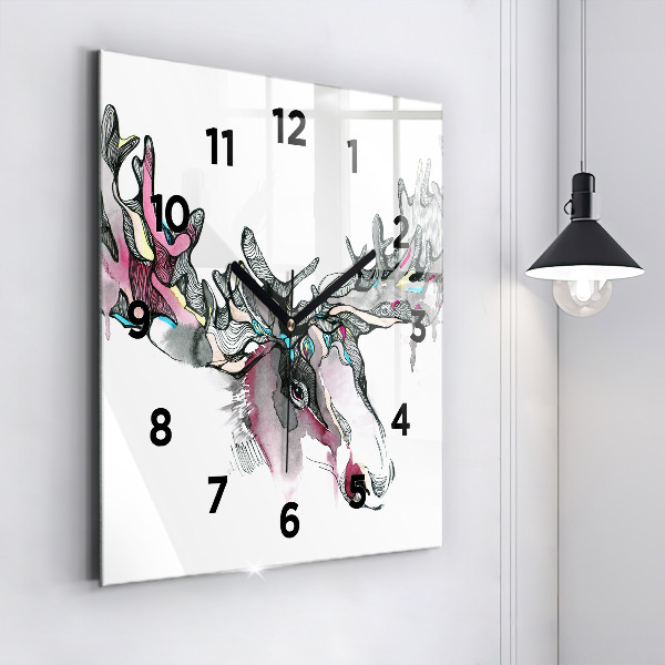 Orologio quadrato Estratto di alce
