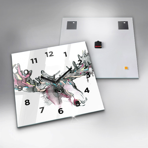 Orologio quadrato Estratto di alce