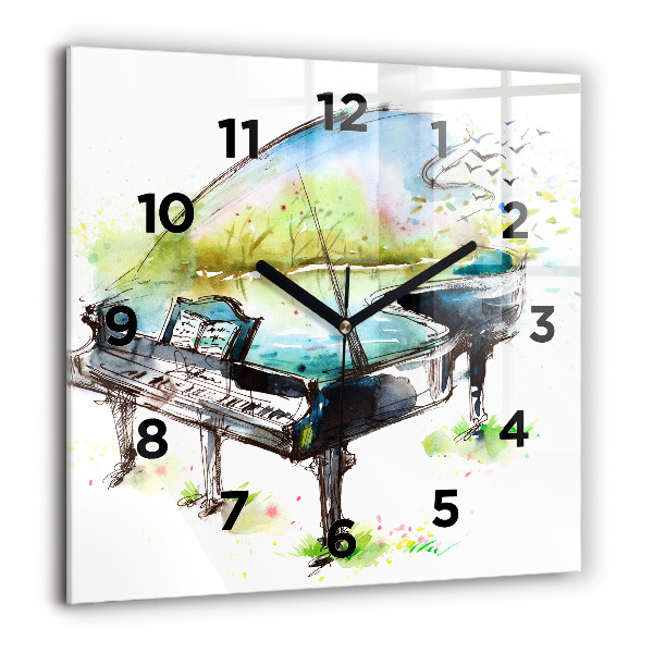 Orologio quadrato Illustrazione 4 stagioni