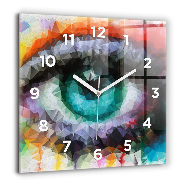 Orologio quadrato Occhio umano colorato