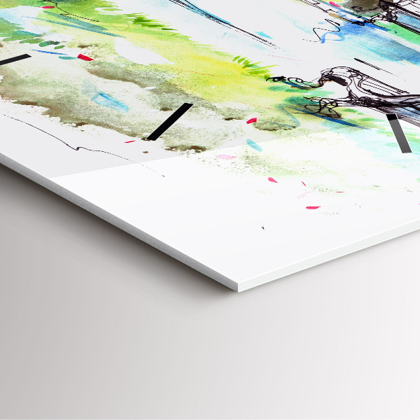 Orologio quadrato Primavera pittoresca