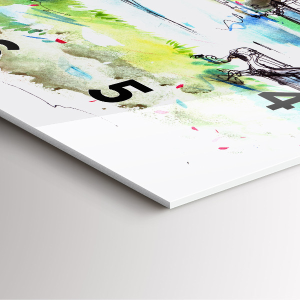 Orologio quadrato Primavera pittoresca