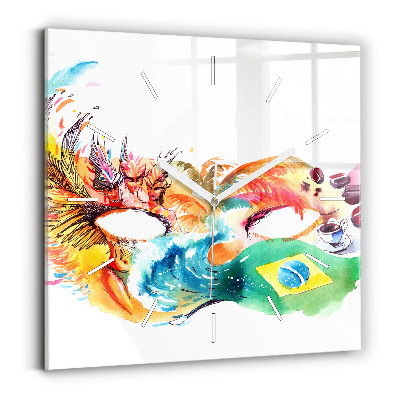 Orologio quadrato Cultura - Bandiera brasiliana