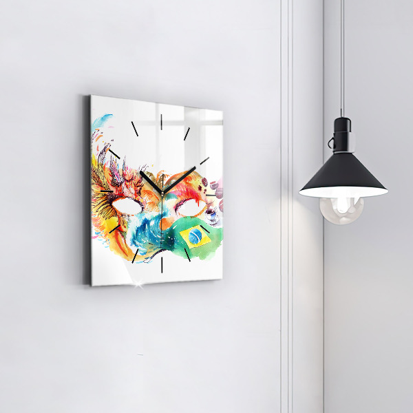 Orologio quadrato Cultura - Bandiera brasiliana