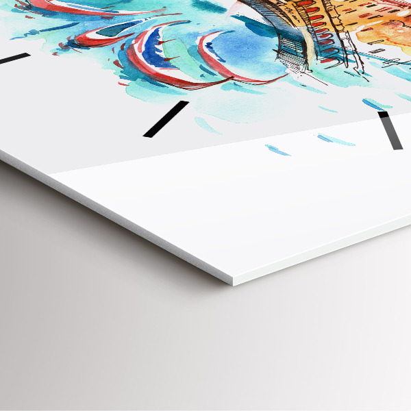 Orologio quadrato Italia - Gondola Veneziana