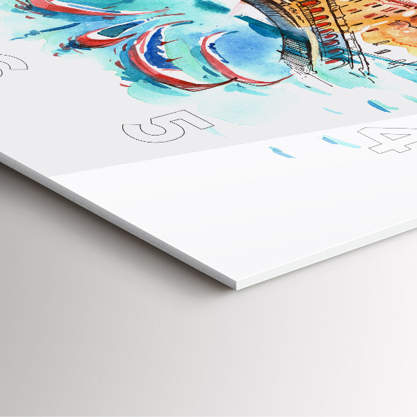 Orologio quadrato Italia - Gondola Veneziana