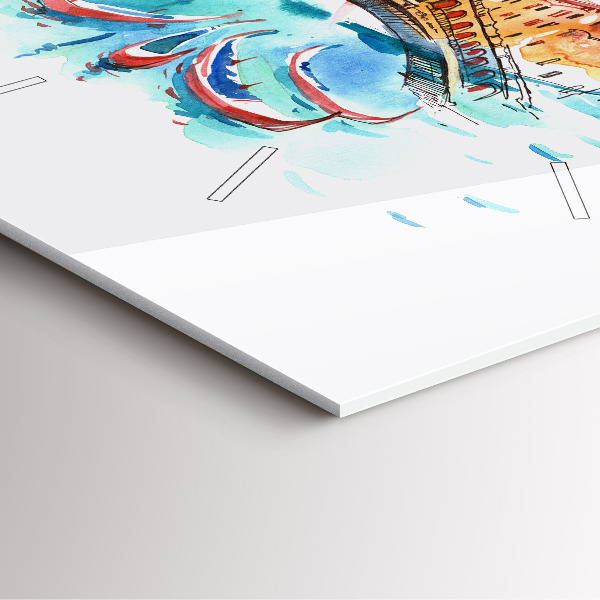 Orologio quadrato Italia - Gondola Veneziana