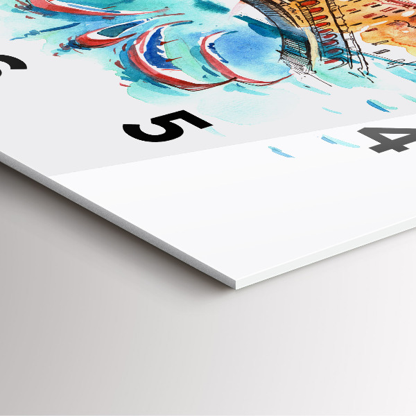 Orologio quadrato Italia - Gondola Veneziana