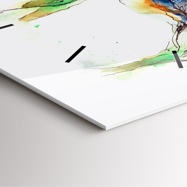 Orologio quadrato Paesaggio di alci e montagne