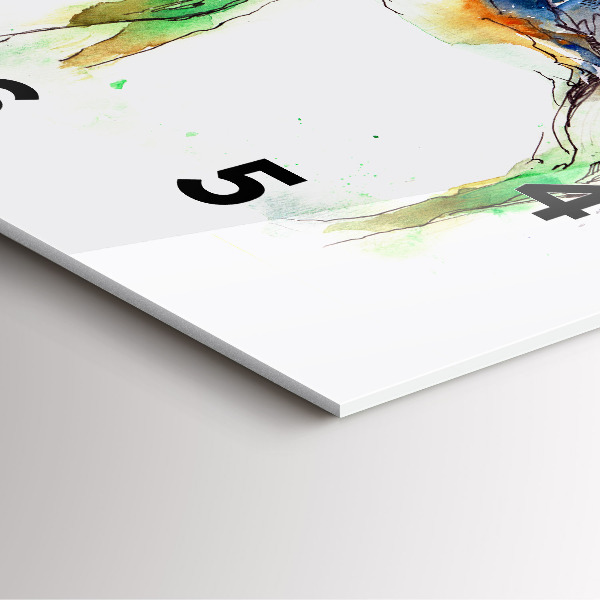 Orologio quadrato Paesaggio di alci e montagne