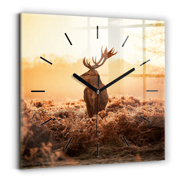 Orologio quadrato Cervo all'alba